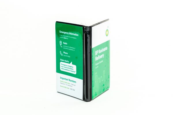 Green PVC Notepad Holder