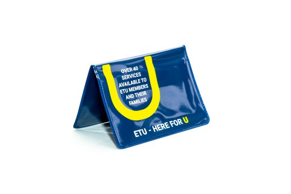 Navy blue PVC Card Holder